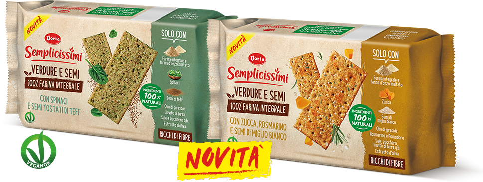 Pack Crackers Semplicissimi Integrali Verdure e Semi