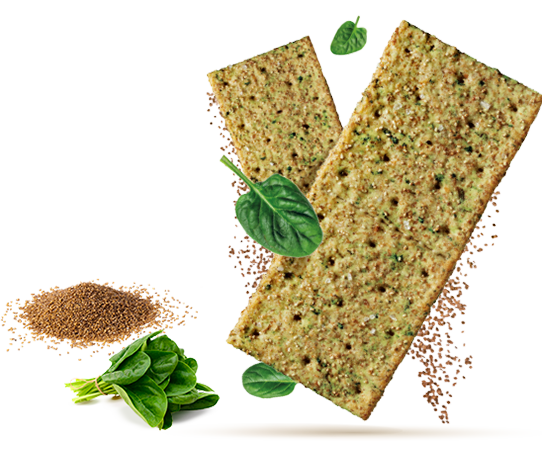 crackers spinaci